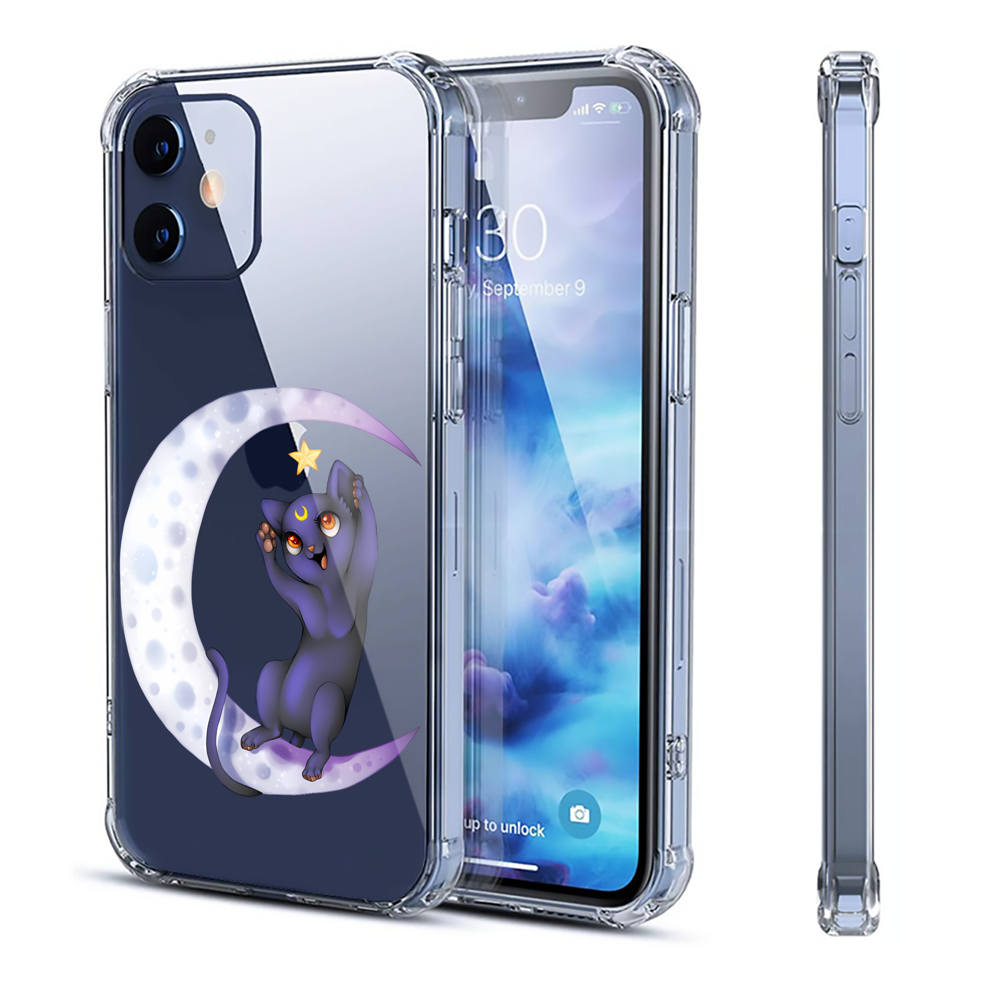 （画像用） 美少女戦士セーラームーン Sailor Moon 【iPhone 12シリーズ対応】透明スマホケース（クリアソフトケース）